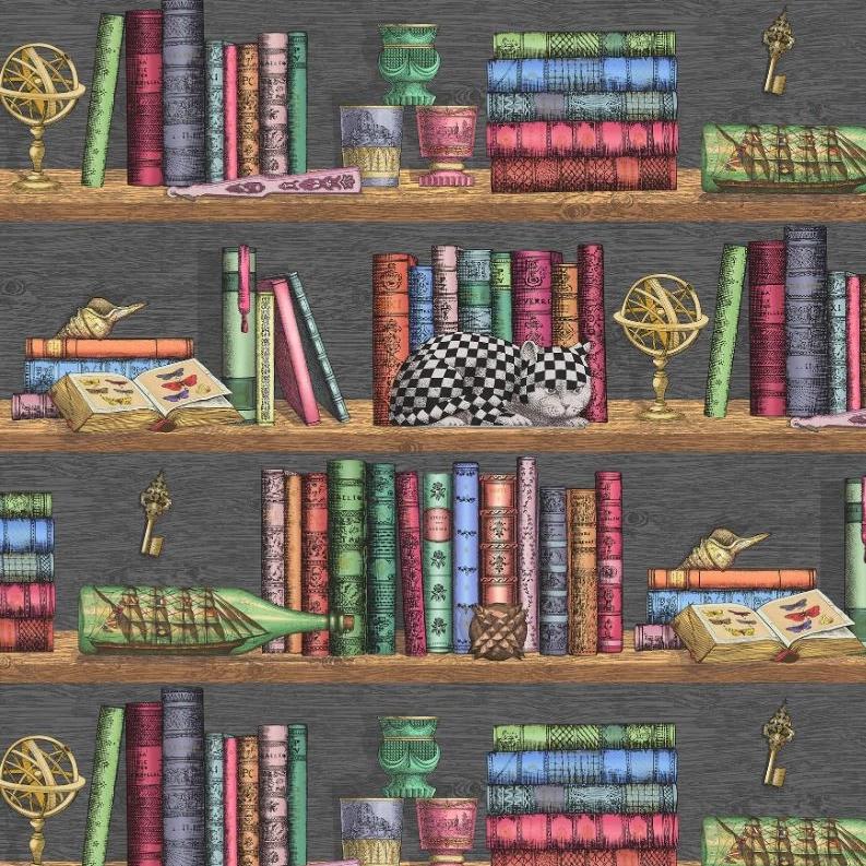 Cole & Son Fornasetti Libreria Wallpaper - Gaudion Furniture