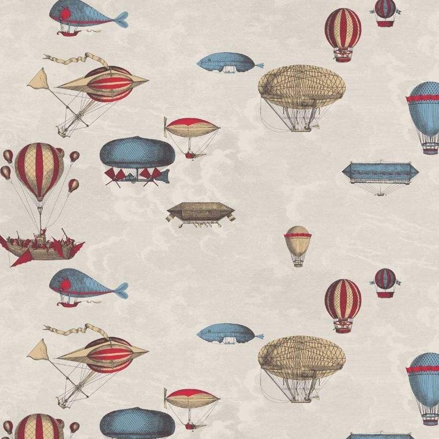 Cole & Son Fornasetti Macchine Volanti Wallpaper 4 Colours - Gaudion Furniture