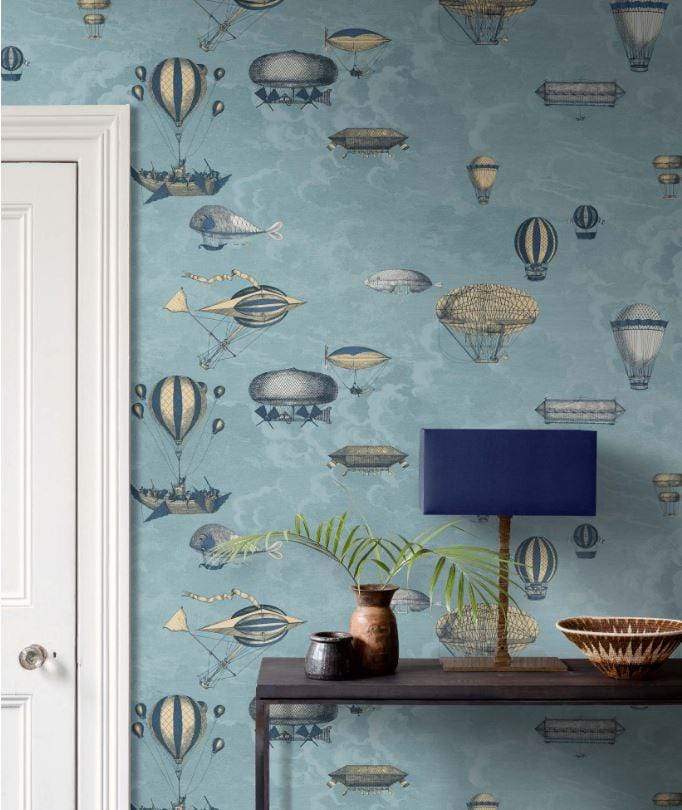 Cole & Son Fornasetti Macchine Volanti Wallpaper 4 Colours - Gaudion Furniture