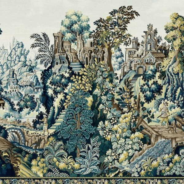 Cole & Son Historic Royal Palaces Grand Masters Verdure Tapestry Wallpaper - Gaudion Furniture