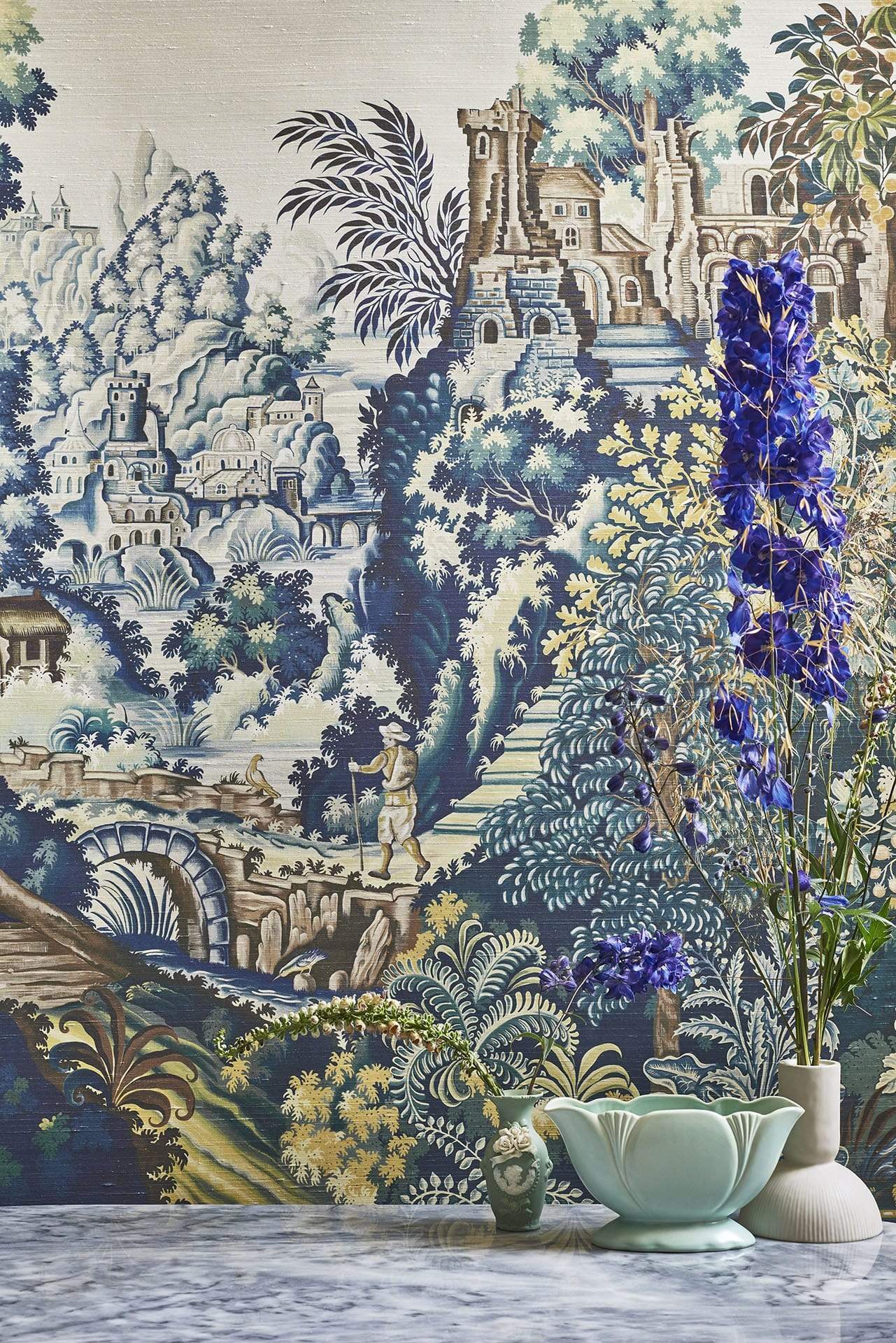 Cole & Son Historic Royal Palaces Grand Masters Verdure Tapestry Wallpaper - Gaudion Furniture