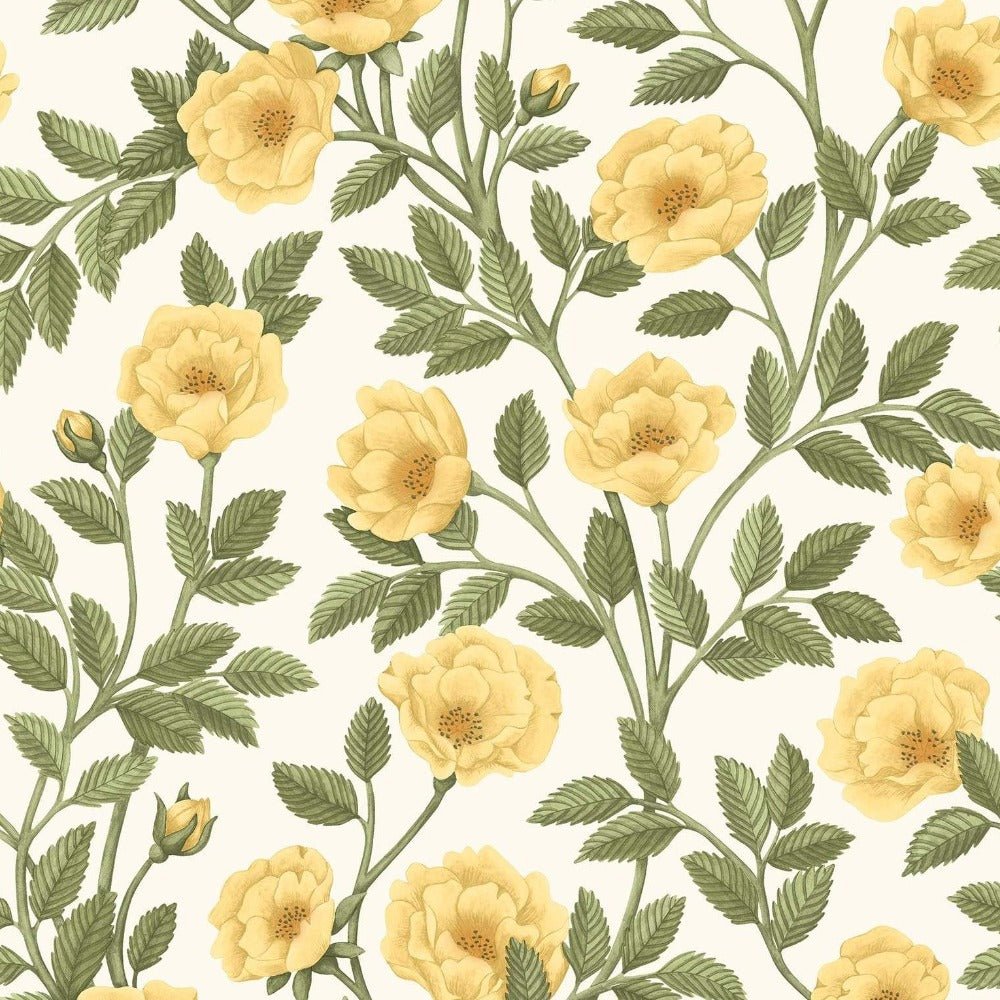 Cole & Son Historic Royal Palaces Hampton Rose Wallpaper 4 Colours - Gaudion Furniture