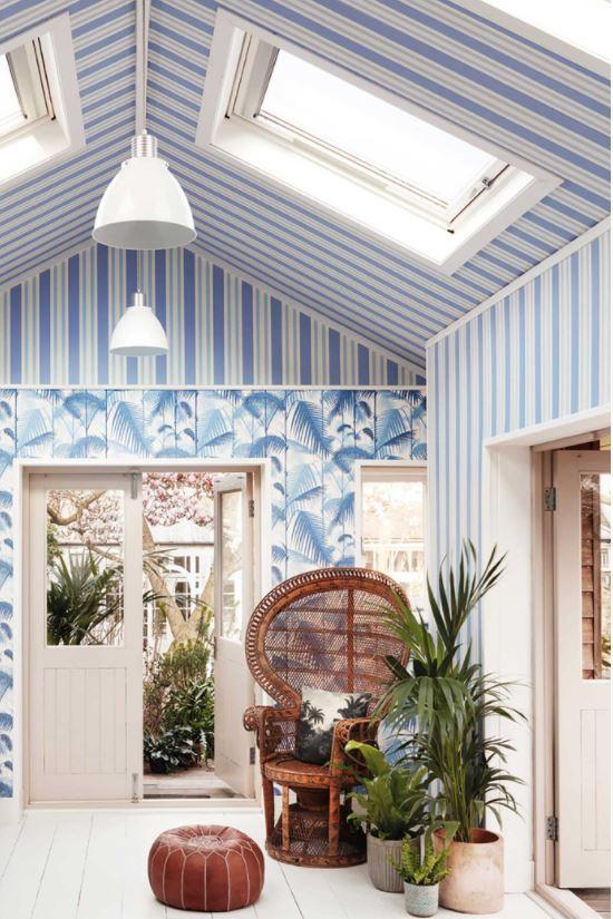 Cole & Son Marquee Stripes Polo Stripe Wallpaper 6 Colours - Gaudion Furniture