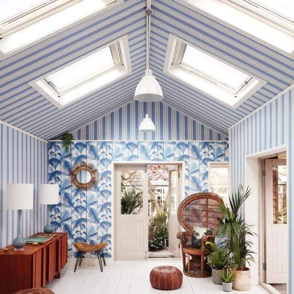 Cole & Son Marquee Stripes Polo Stripe Wallpaper 6 Colours - Gaudion Furniture