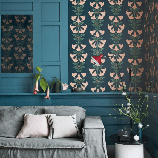 Cole & Son Seville Angel's Trumpet Wallpaper 4 Colours - Gaudion Furniture