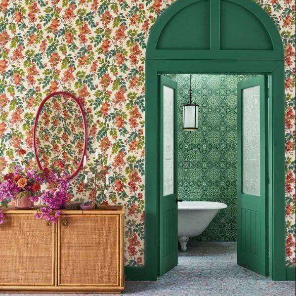 Cole & Son Seville Bouginvillea Wallpaper 4 Colours - Gaudion Furniture