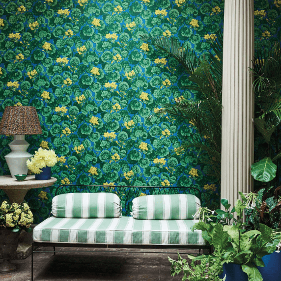 Cole & Son Seville Geranium Wallpaper 4 Colours - Gaudion Furniture