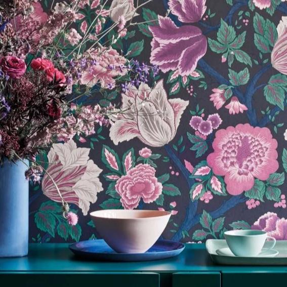 Cole & Son The Pearwood Midsummer Bloom Wallpaper - Gaudion Furniture