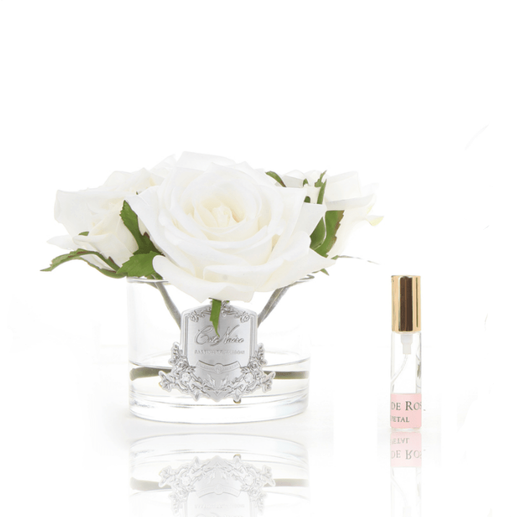 Cote Noire 5 Rose White Clear Glass - Gaudion Furniture