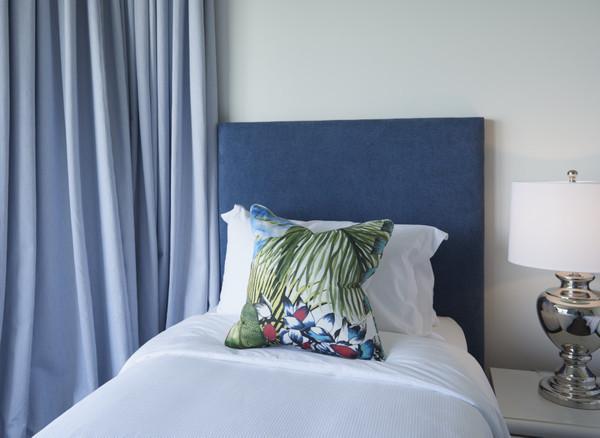 Custom Made Straight Top Upholstered Bedhead - Gaudion Furniture