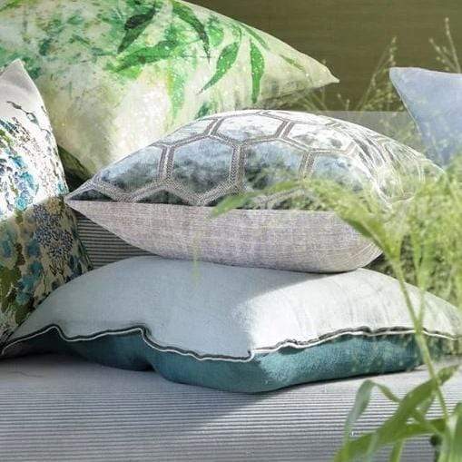 Designers Guild Cushions 1 x Manipur Silver Cushion Designers Guild Manipur Silver Cushion