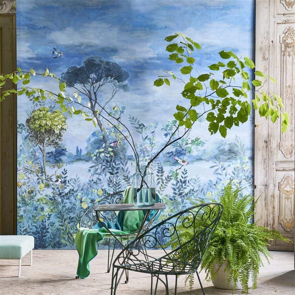 Designers Guild Giardino Segreto Scene 1 & 2 Wallpaper Panel - Gaudion Furniture
