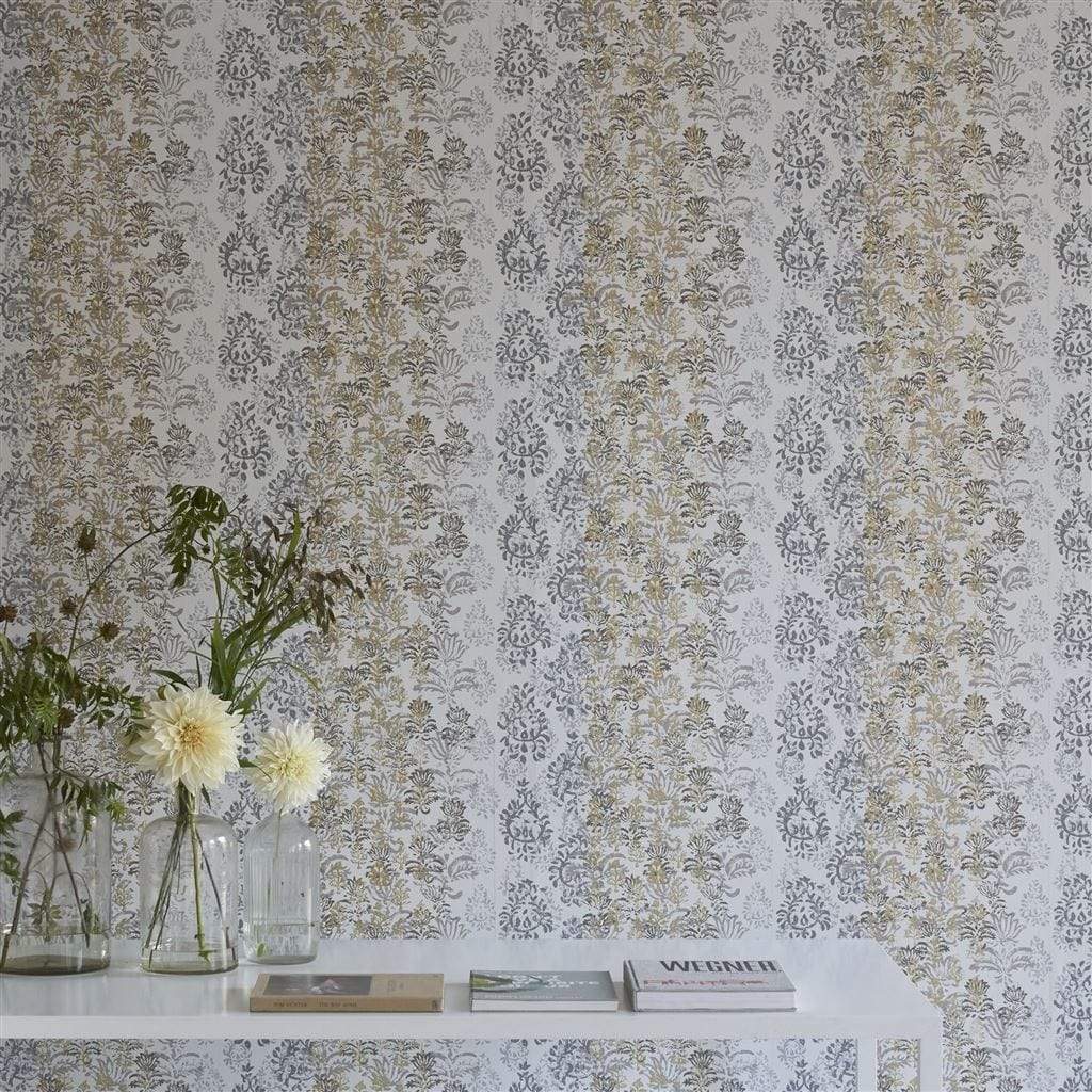 Designers Guild Kasavu Wallpaper 5 Colours - Gaudion Furniture