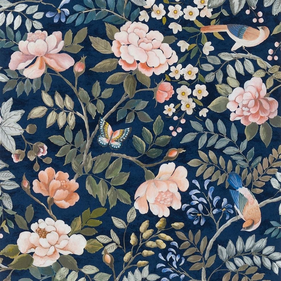 Designers Guild Porcelaine De Chine Wallpaper 8 Colours - Gaudion Furniture