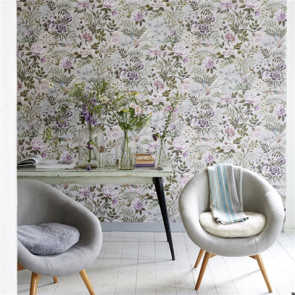 Designers Guild Porcelaine De Chine Wallpaper 8 Colours - Gaudion Furniture