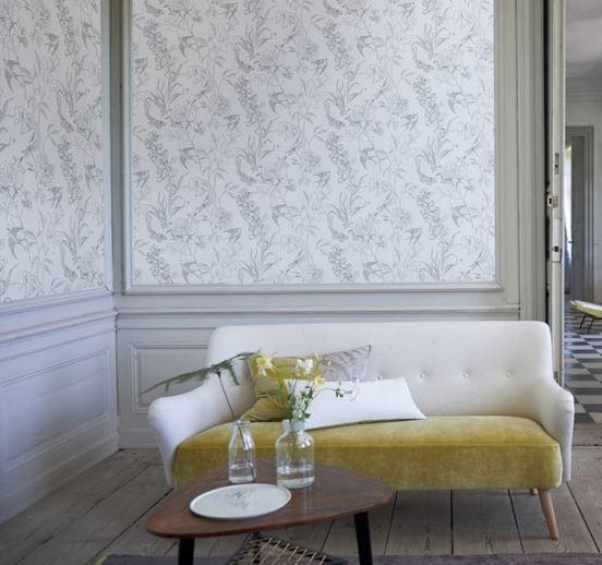 Designers Guild Sibylla Garden Wallpaper 2 Colours - Gaudion Furniture