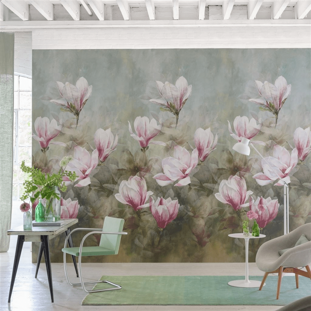 Designers Guild Yulan Magnolia Wallpaper Panel - Gaudion Furniture