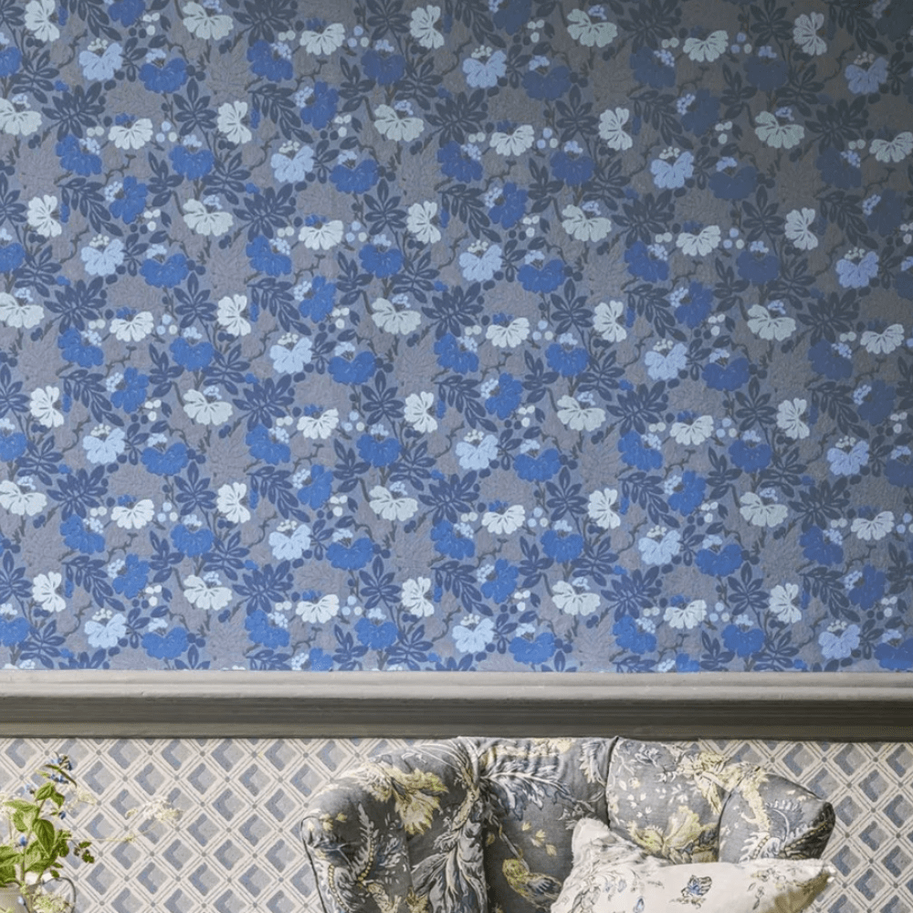 English Heritage Carlisle Fauna Plaster Wallpaper 5 Colours - Gaudion Furniture