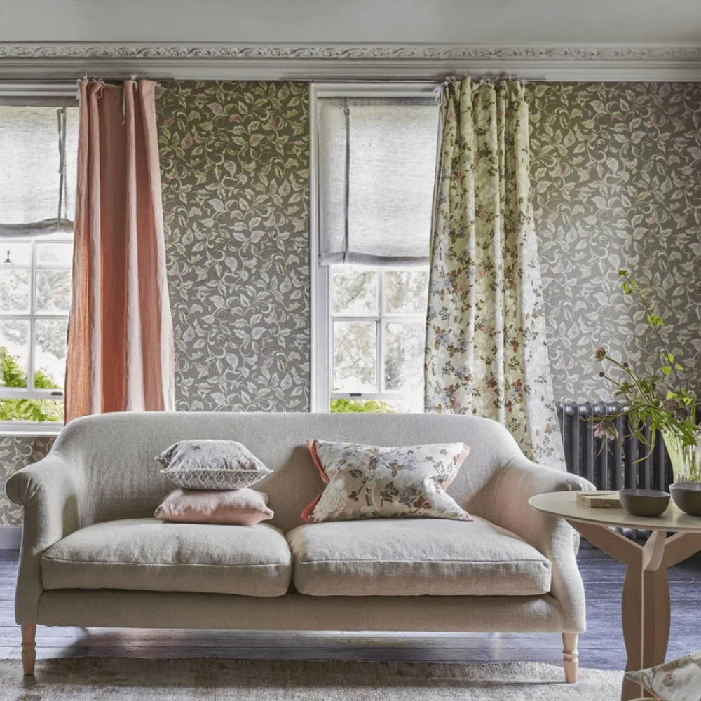 English Heritage Piccadilly Park Woodland Wallpaper 4 Colours - Gaudion Furniture