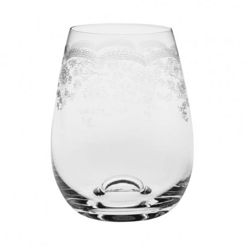Etched Champagne, Wine & Stemless Glasses - Gaudion Furniture