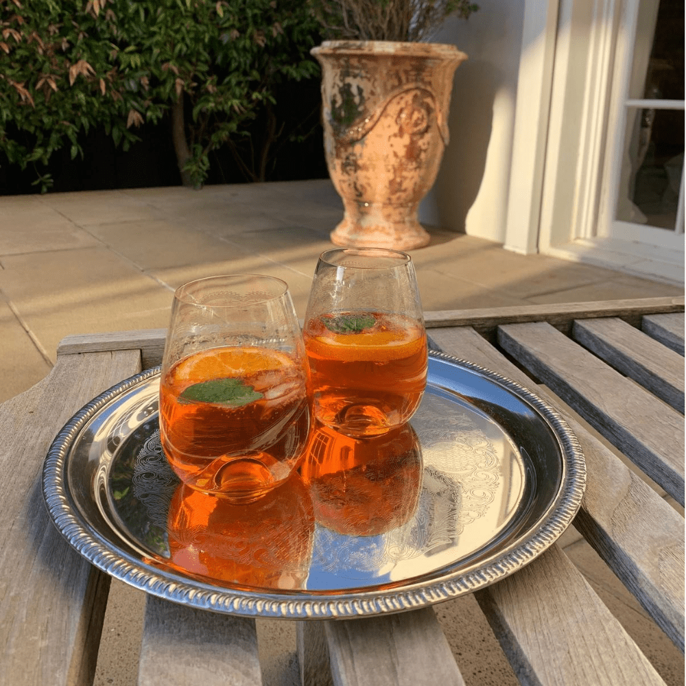 Etched Champagne, Wine & Stemless Glasses - Gaudion Furniture
