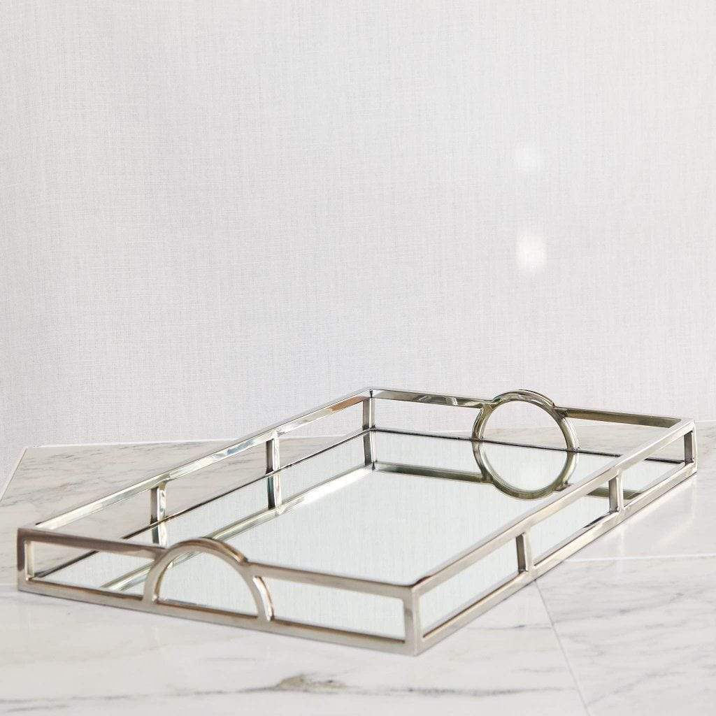 Gaudion Furniture 118 Tray Tray Mirrored Rectangle Large & Small