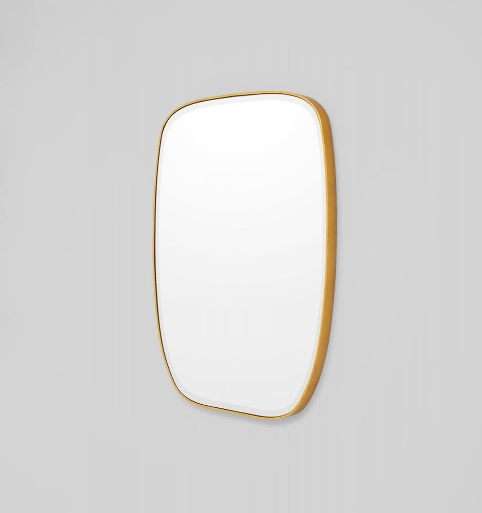 Gaudion Furniture 246 MIRROR Martha Brass Mirror Small