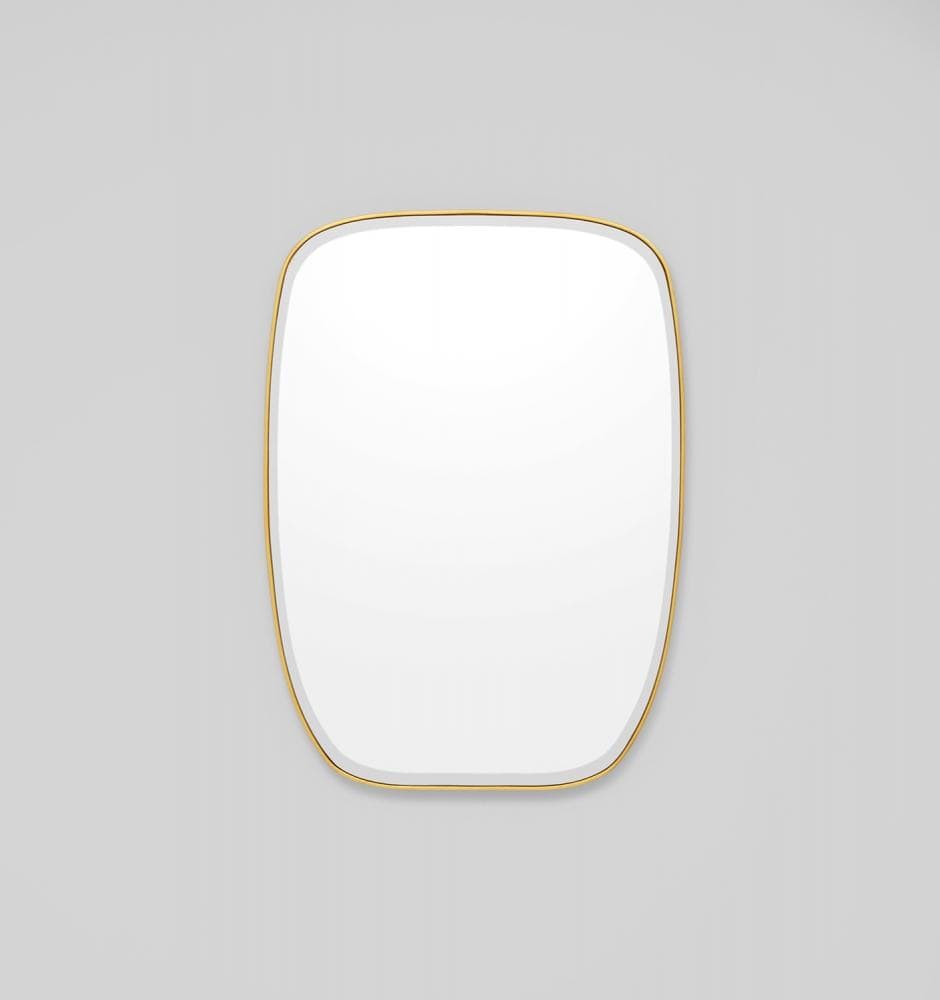 Gaudion Furniture 246 MIRROR Martha Brass Mirror Small
