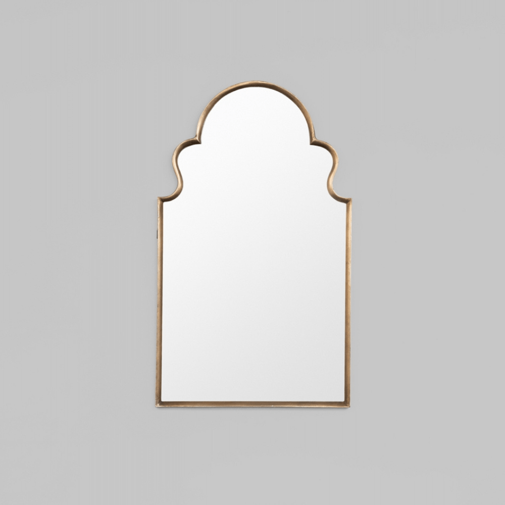 Gaudion Furniture 246 Mirrors Melba Overmantle Brass Mirror