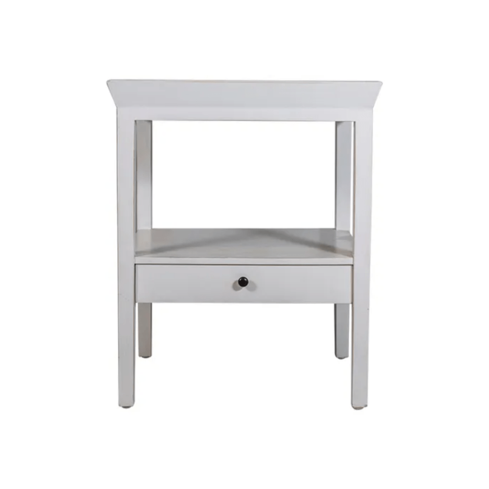 Gaudion Furniture 9 Bedside Tables Santiago White Bedside Table