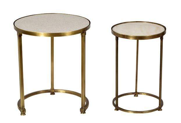 Gold Marble side tables
