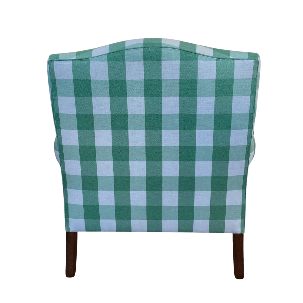 Gaudion Furniture Armchair Florian Green Check Armchair