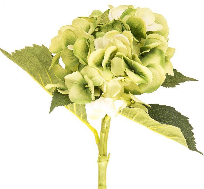 Gaudion Furniture Artificial Flowers 1 x Green Hydrangea Hydrangea Green