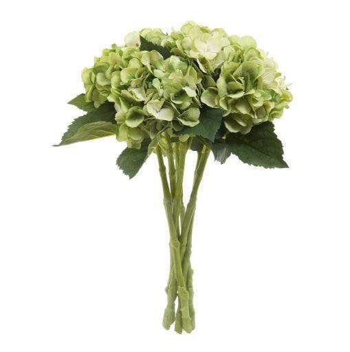 Gaudion Furniture Artificial Flowers 1 x Green Hydrangea Hydrangea Green