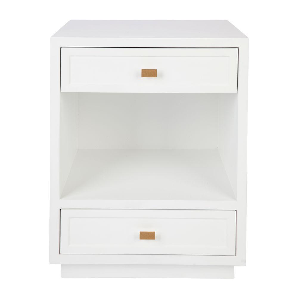 Gaudion Furniture Bedside Tables 1 x Lewis Bedside White Bedside Lewis White