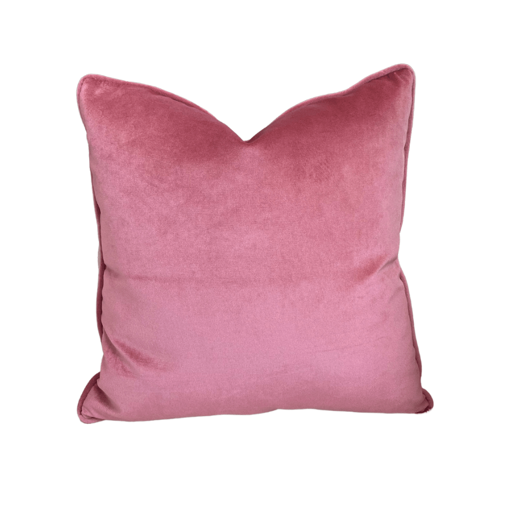 Dusty pink velvet cushion hot sale