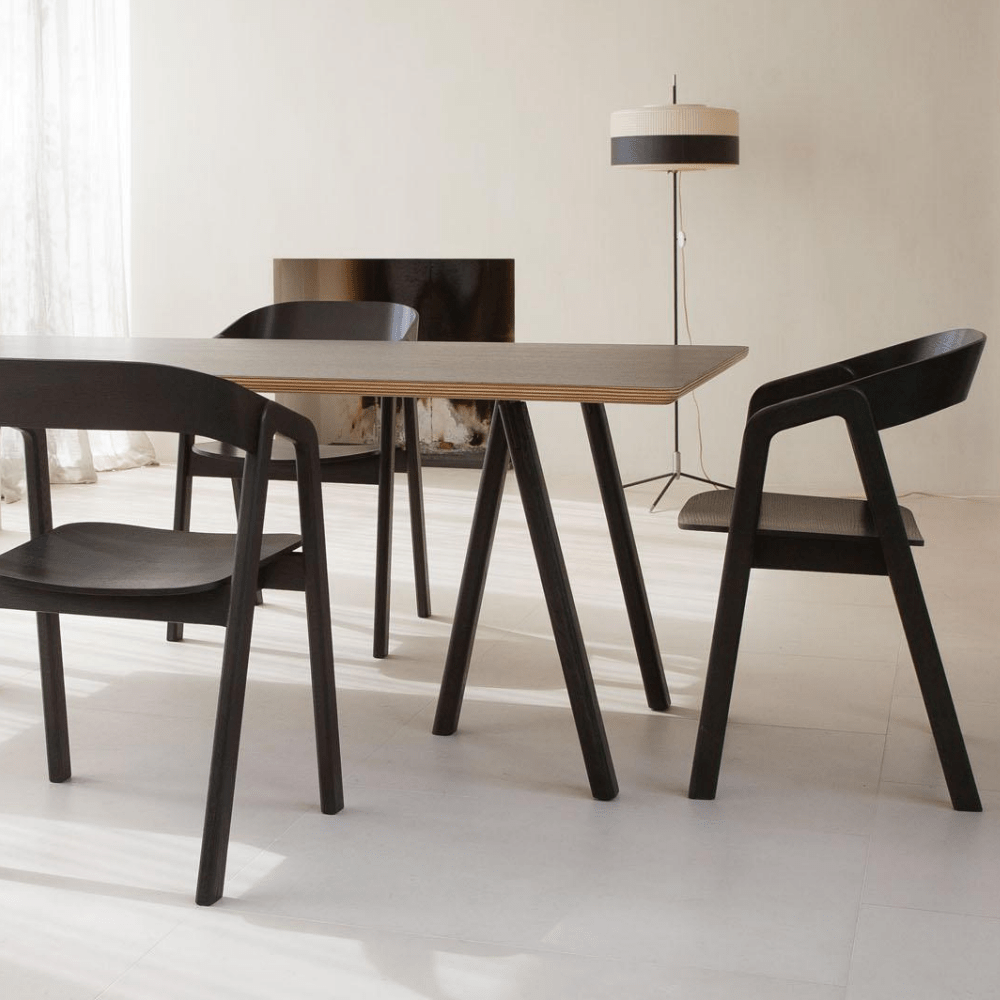 Gaudion Furniture Dining Chair Valby Black Dining Chairs Black & Natural