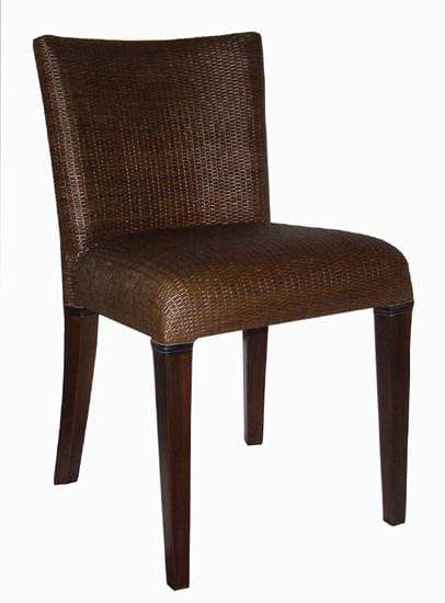 Amalfi Cane Dining Chairs Short Back Natural