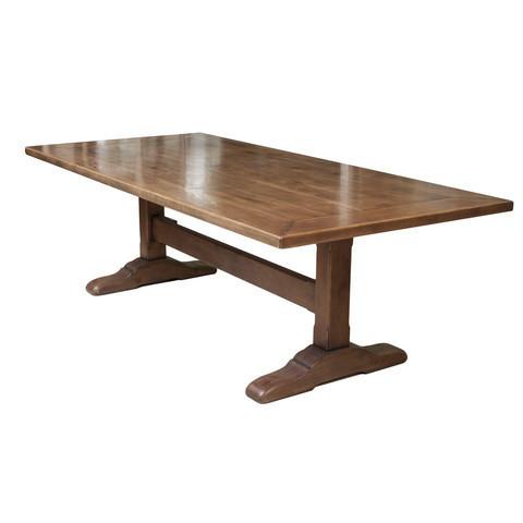 Gaudion Furniture Dining Table 1 x Pedestal Dining Table 240 cm x 110 cm Pedestal Oak Dining Table