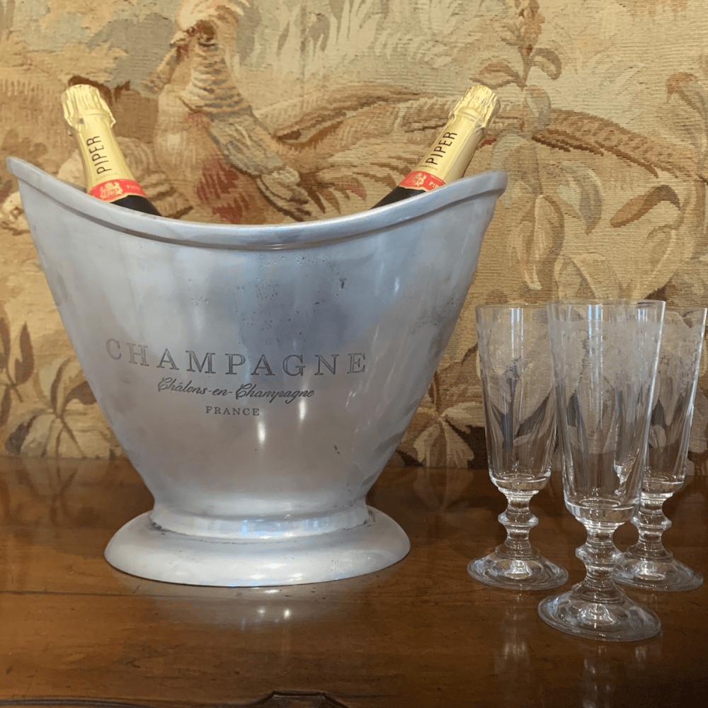 Gaudion Furniture Ice Bucket Oval Champagne Ice Bucket