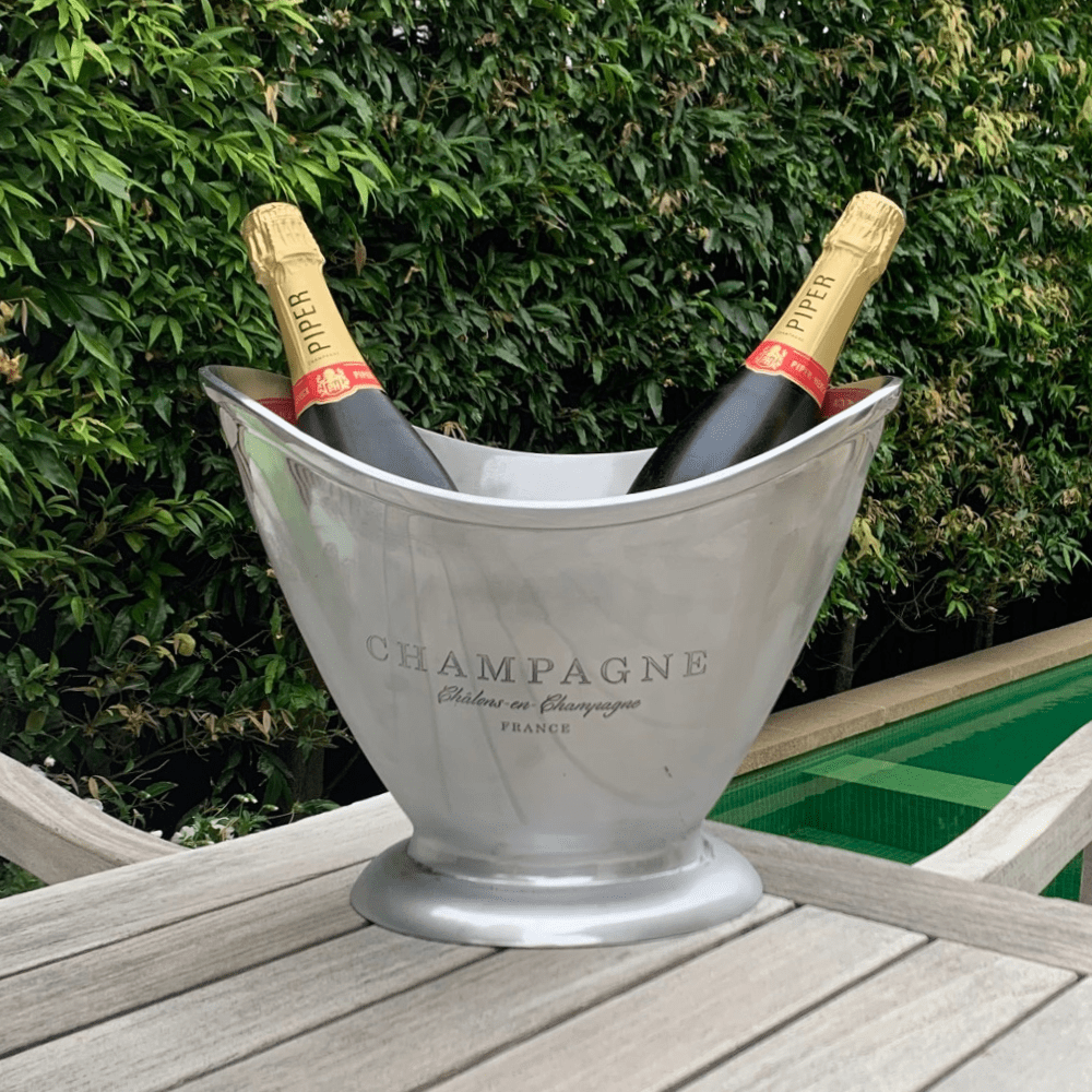 Gaudion Furniture Ice Bucket Oval Champagne Ice Bucket