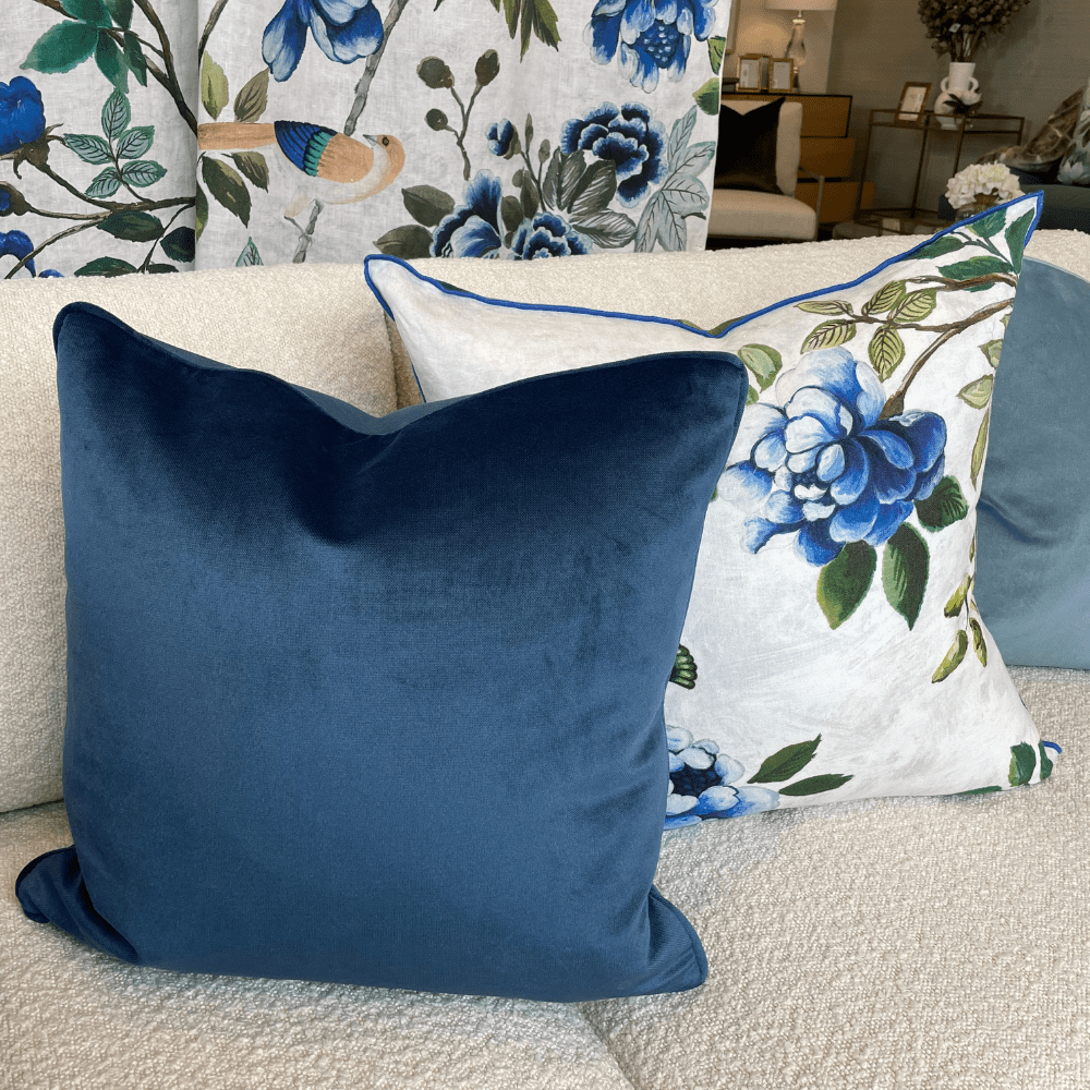 Gaudion Furniture Luxe Velvet Cushion Navy Blue