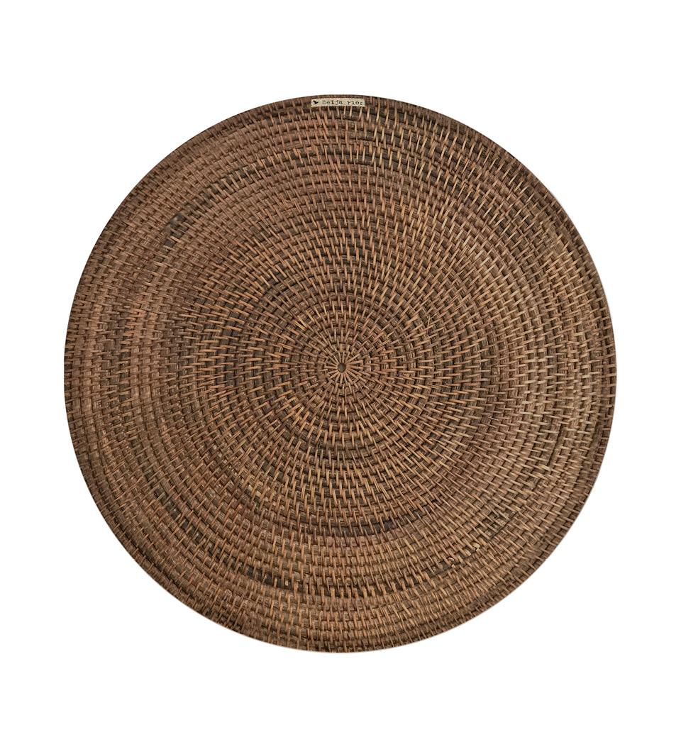 Gaudion Furniture PLACEMAT Placemat Round Spiral Reed