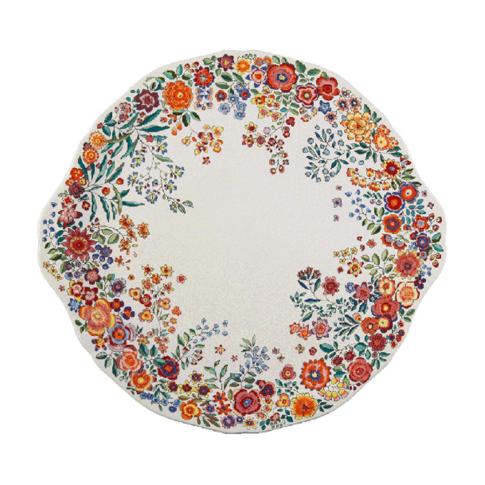 Gien Poesie Cake Plate - Gaudion Furniture