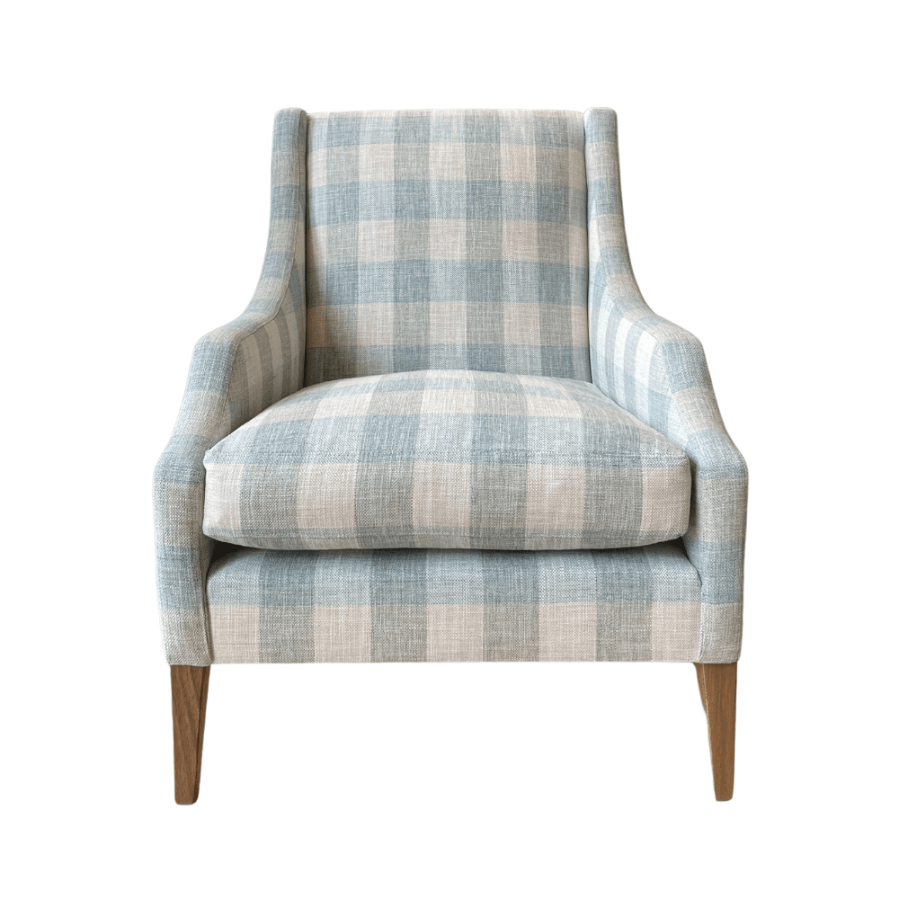 Julien Check Armchair - Gaudion Furniture
