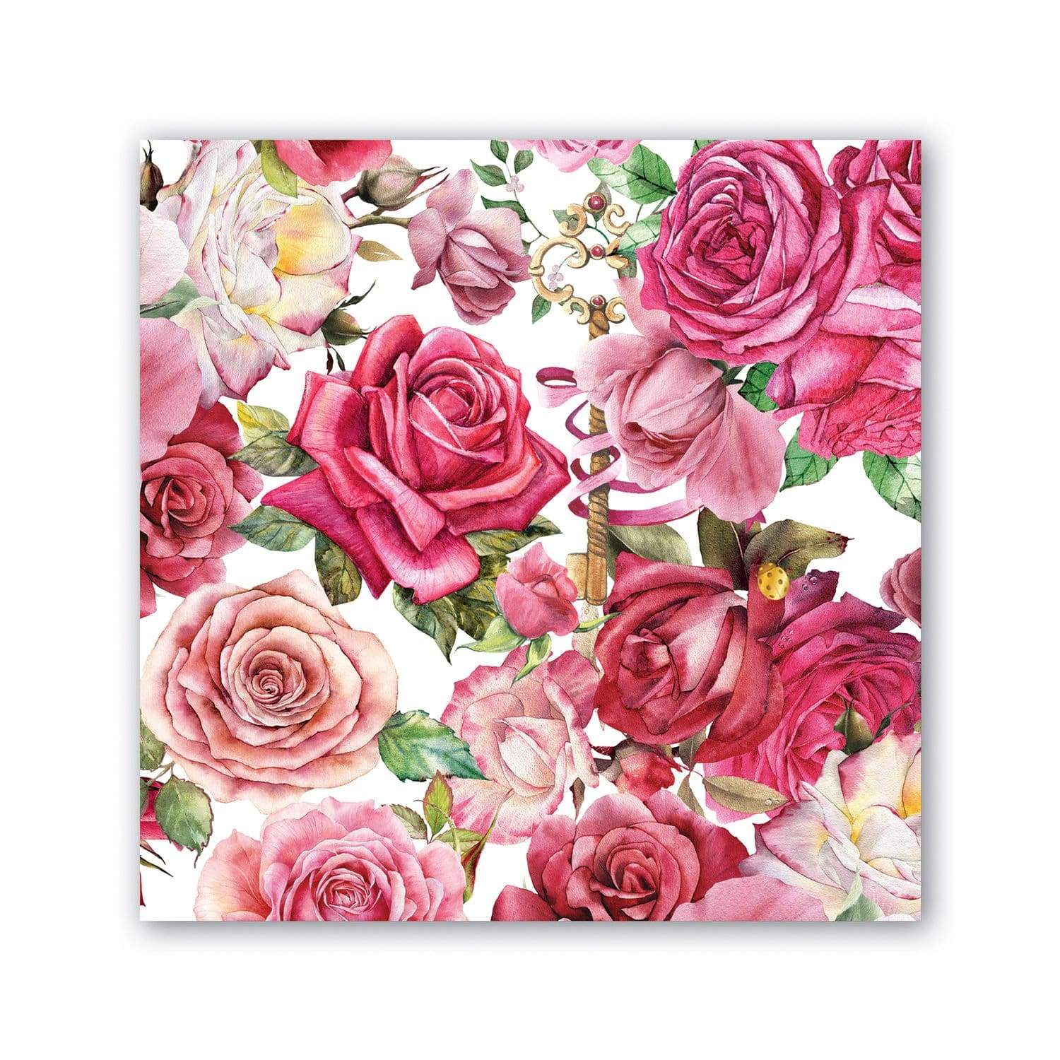 Michel Design Napkins Napkins Luncheon Royal Rose