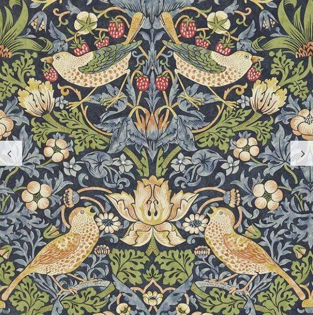 Morris & Co Strawberry Thief Wallpaper - Gaudion Furniture