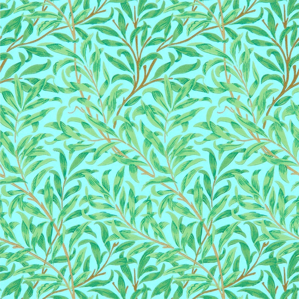 Morris & Co Wallpaper Sky/Leaf Green Willow Bough Wallpaper Roll Morris & Co Willow Bough 