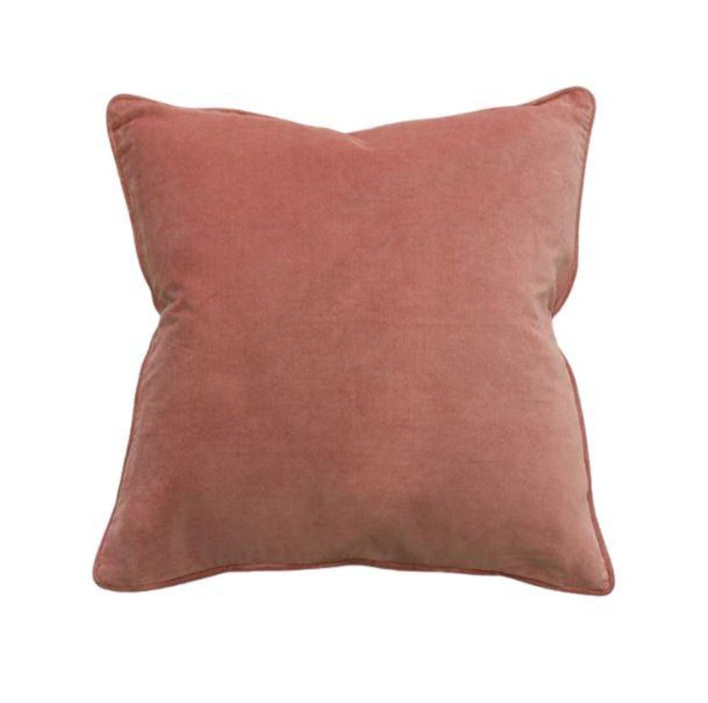 Mulberi Cushions 1 x Coral Monty Cushion Monty Velvet Cushion 6 Colours