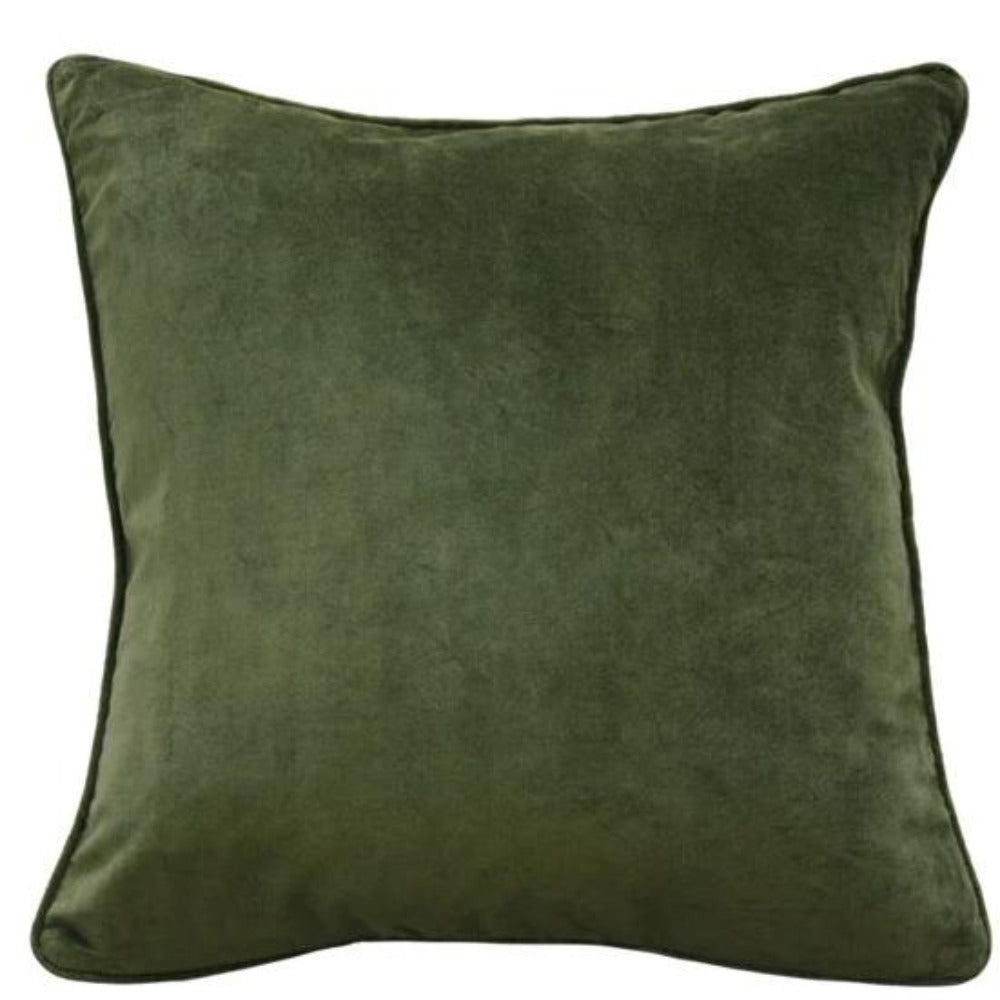 Mulberi Cushions 1 x Khaki Monty Cushion Monty Velvet Cushion 6 Colours